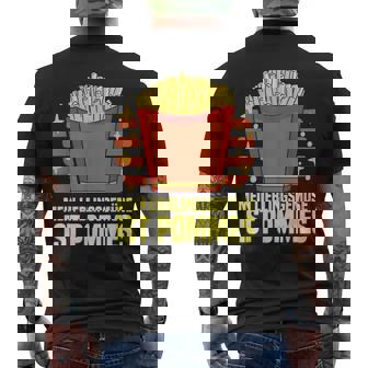 Lustiges Pommes Liebhaber Mein Lieblingsgemüse Ist Pommes T-Shirt mit Rückendruck - Seseable