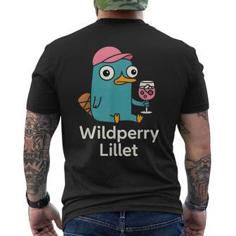 Lustigeschnabeltier Wildpeery Lillet Cocktail Party T-Shirt mit Rückendruck - Geschenkecke