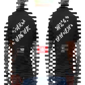 Made In Hong Kong With Flag Men's Back Print T-Shirt | Mazezy