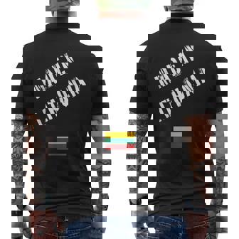 Made In Lithuania With Flag Men's Back Print T-Shirt | Mazezy