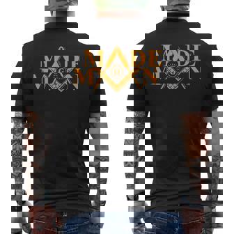 Made Man Freemason Square And Compass Freemasonry Tank Top Men's Back Print T-Shirt | Mazezy