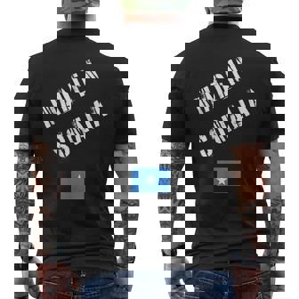 Made In Somalia With Flag Men's Back Print T-Shirt | Mazezy