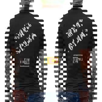 Made In Sri Lanka With Flag Men's Back Print T-Shirt | Mazezy