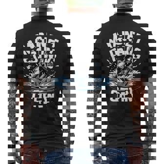 Magnet Fishing Crew Anchor Splash Treasure Adventure Men's Back Print T-Shirt | Mazezy