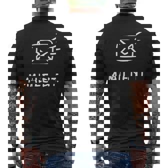 Mailed It Postman Mail Carrier Mailman Postal Worker Men's Back Print T-Shirt | Mazezy