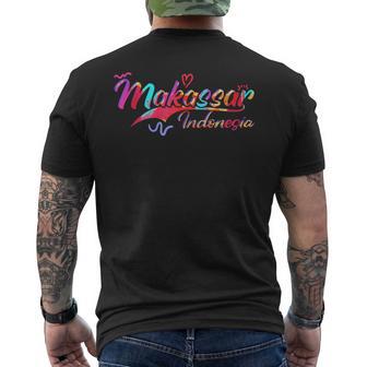Makassar Indonesia Vacation Travel Men's Back Print T-Shirt | Mazezy