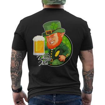 Mangez Buvez Etoyez Irlandais Farfadet De La T-shirt imprimé au dos - Cadeauxyz
