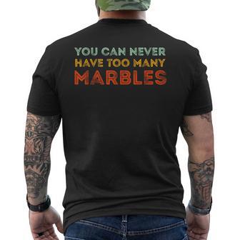 Marbles Collector Men's T-shirt Back Print - Thegiftio UK