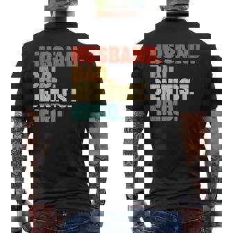 Marito Papà Dentista Eroe T-shirt da uomo con stampa posteriore - Novitaregali