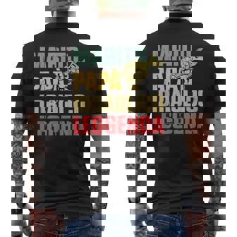 Marito Papa Idraulico Leggenda Artigiano Tecnico Apprendista T-shirt da uomo con stampa posteriore - Novitaregali