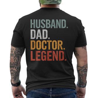 Marito Papà Medico Leggenda Papàcherzo Nonno Uomini Padre T-shirt da uomo con stampa posteriore - Novitaregali