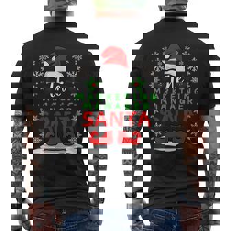 The Marketing Manager Santa Claus Christmas Day Xmas Men's Back Print T-Shirt | Mazezy