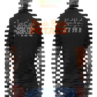 Matching Couples Sweet Potato Kind Of Rude Potato Men's Back Print T-Shirt | Mazezy