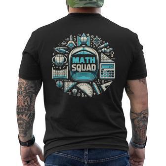 Math Squad Mathematics For Mathematicians Math Men's T-shirt Back Print - Thegiftio UK