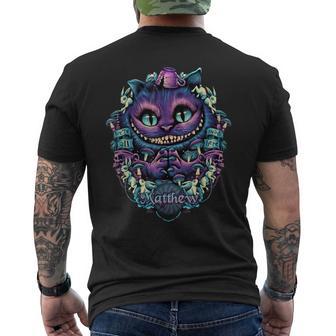 Matthew Cheshire Camisa De Gato Alicia En El País De Las Maravillas Camiseta Hombre Estampado Espalda - Regaloses