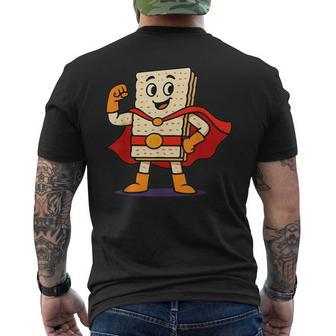 Matzo Man Passover Seder Jewish Holiday Men's T-shirt Back Print - Monsterry