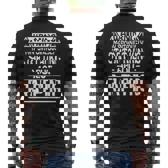 May Spontaneously Start Talking About Rapping Rapper Rap Men's Back Print T-Shirt | Mazezy