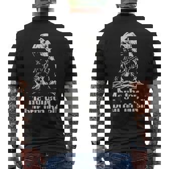 May They Burn In Hell Unhinged Dark Humor Meme Witty Men's T-shirt Back Print | Mazezy