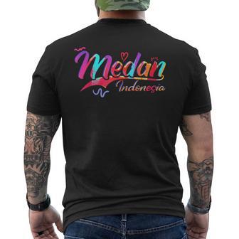 Medan Indonesia Vacation Travel Men's Back Print T-Shirt | Mazezy
