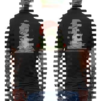 Meditation Frog Mushroom Shirt – Spiritual Cottagecore Men's Back Print T-Shirt | Mazezy