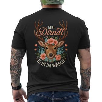 Mein Dirndl Ist In Der Wäsche Dirndl Ersatz Reh T-Shirt mit Rückendruck - Seseable