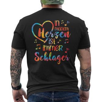 In Meinem Herzen Ist Immerchlagerchlagerparty T-Shirt mit Rückendruck - Geschenkecke