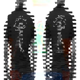 Mele Kalikimaka レトロ クリスマス フラガール シャカ ハワイ メンズTシャツ バックプリント - Kawaiitshirt