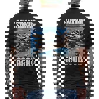 Meme Italien Bombardino Crocodilo Brainrot T-shirt imprimé au dos - Cadeauxyz