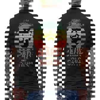 Men Awesome Dads Have Beards And Play Squash Men's Back Print T-Shirt | Mazezy