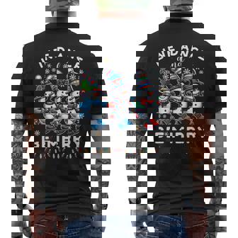 Be Merrynowman Line Dance クリスマス 面白い ホリデーダンス メンズTシャツ バックプリント - Kawaiitshirt