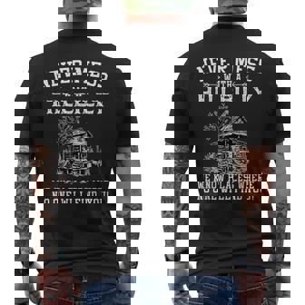 Never Mess With A Hillbilly We Know Places Quotes Men's T-shirt Back Print - Thegiftio