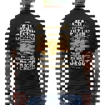 Metal Detecting Silence Means No Treasure Dirt Hunting Tank Top Men's Back Print T-Shirt | Mazezy