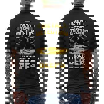 Metal Detecting I Travel For Beeps Treasure Relic Hunting Tank Top Men's Back Print T-Shirt | Mazezy