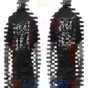 Metal As Hell Heavy Metal Music Quote Men's T-shirt Back Print - Thegiftio