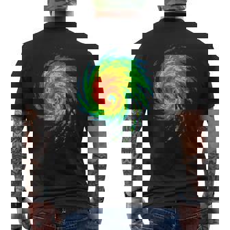 Meteorologist Storm Chasing Weather Radar Men's Back Print T-Shirt | Mazezy