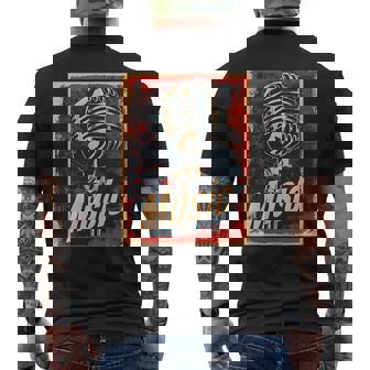 Micrófono Con Micrófono Cantante Cantanteintage Retro Cantante Manga Larga Camiseta Hombre Estampado Espalda - Regaloses