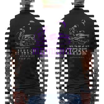 Midnight Mechanic Club Aesthetic Gothboi Car Lovers Tank Top Men's Back Print T-Shirt | Mazezy