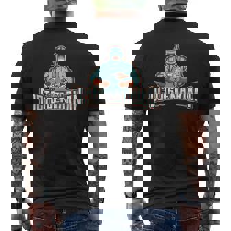 Mighty Welder 80th Birthday Octogenarian Tank Top Men's Back Print T-Shirt | Mazezy