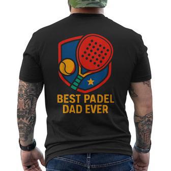 Miglior Padel Dad Ever Padel Player Tennis T-shirt da uomo con stampa posteriore - Novitaregali