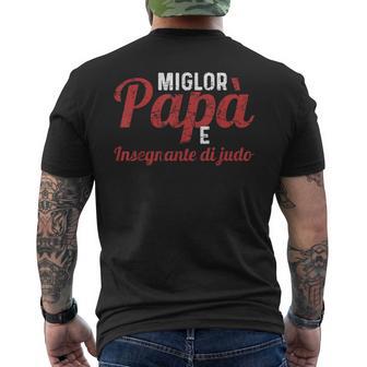 Miglor Papa E Judo Padre Insegnante T-shirt da uomo con stampa posteriore - Novitaregali