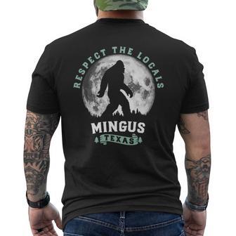 Mingus Texas Bigfoot Night Walk Retro Moon 長袖tシャツ メンズTシャツ バックプリント - Kawaiitshirt