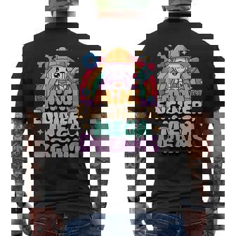 Mini Engineer Mega Dreams Model Rockets Kids Tank Top Men's Back Print T-Shirt | Mazezy