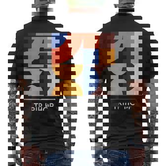 Minimal Trip Hop Urban Music EDM Electronic Music Men's Back Print T-Shirt | Mazezy