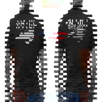 Mint Hill North Carolina USA State America Travel Men's Back Print T-Shirt | Mazezy