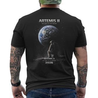 Mission To The Moon Artemis 2026 Rocket Launch Artemis 2 Men's T-shirt Back Print | Seseable CA