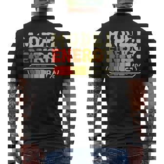 Model Energy 67 Percent Job Title Humor Men's Back Print T-Shirt | Mazezy