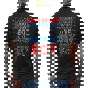 Mommy Of The Birthday Boy Family Spider Web Birthday Party Men's T-shirt Back Print | Seseable FR