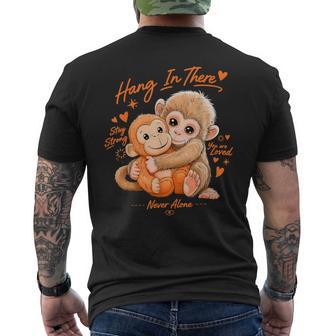 Monkey Punch Hang In There Stay Strong You Are Loved Men's T-shirt Back Print - Thegiftio UK