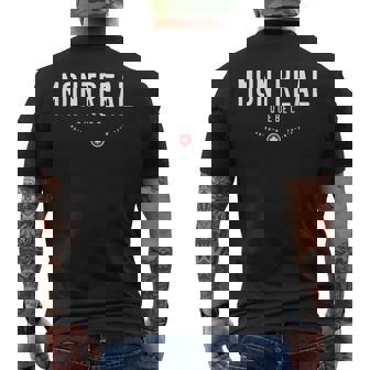 Montreal Quebec Canada メンズTシャツ バックプリント - Kawaiitshirt