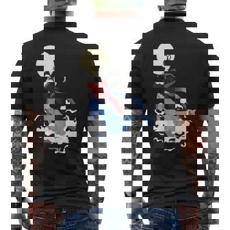 Moon Goddess Mid Autumn Men's Back Print T-Shirt | Mazezy